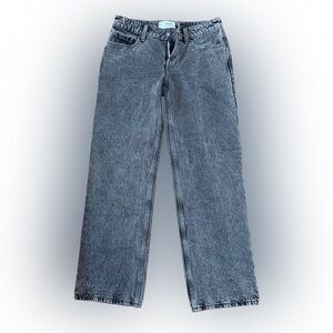 Hollister Gray Low-Rise Slouchy Straight Jeans